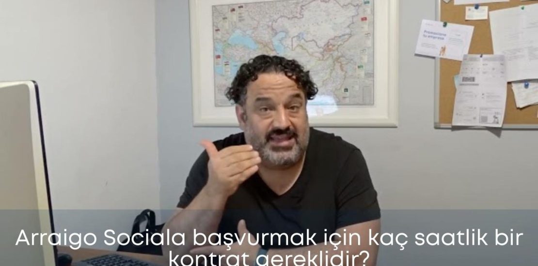 Arraigo Sociala başvurmak için kaç saatlik bir kontrat gereklidir
