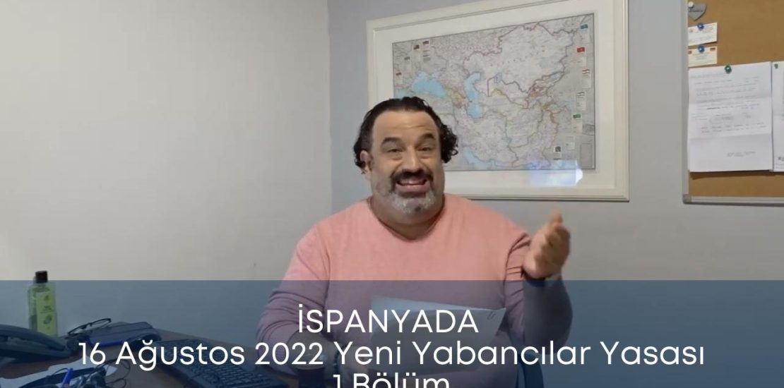 İspanyada yeni yabancılar yasası 1. bölüm
