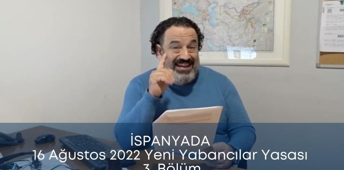 ispanyada yeni yabancılar yasası 3. bölüm